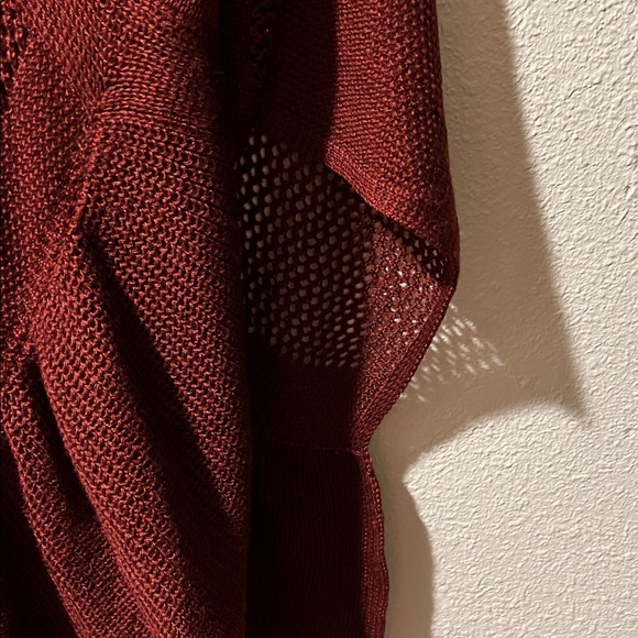 Bijorca Burgundy Knit Poncho-NWT - Picture 5 of 8